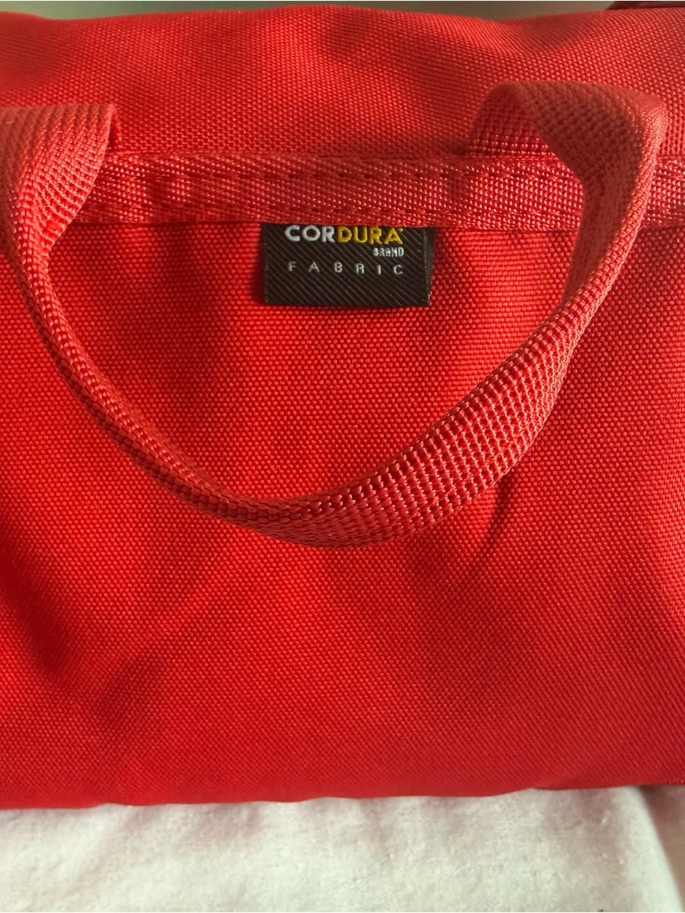 Supreme Red Mesh Waist Bag with White Logo - Picture 5 of 8